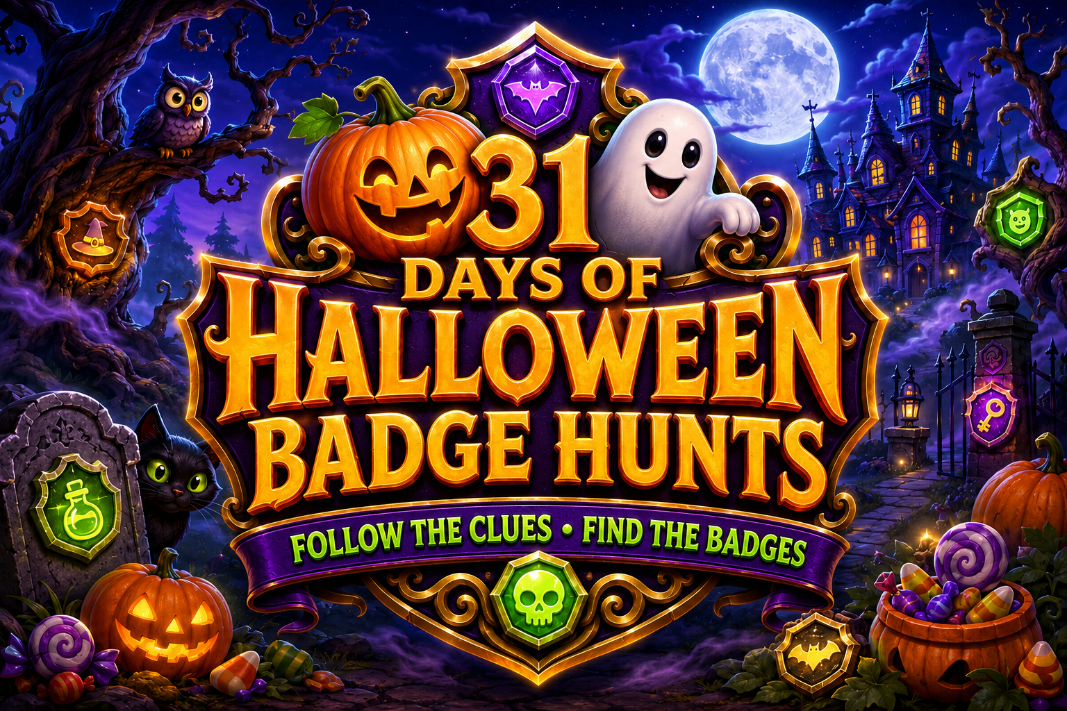 31 Days of Halloween Badge Hunts