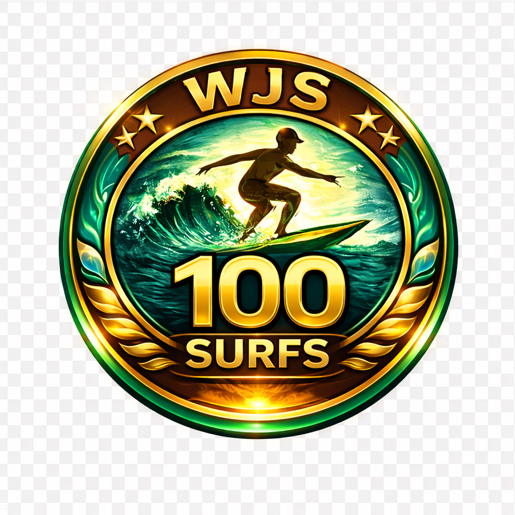 We Just Surf 100 Badge