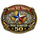 Texas Size Traffic 50 Badge