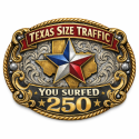 Texas Size Traffic 250 Badge