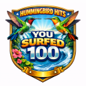 Hummingbird Hits 100 Badge