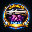 Limo Hits 50 Badge