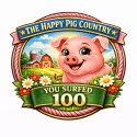 The Happy Pig Country 100 Badge