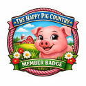 The Happy Pig Members Badge
