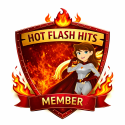 Hot Flash Hits Members Badge