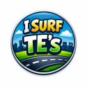 I surf TEs Badge